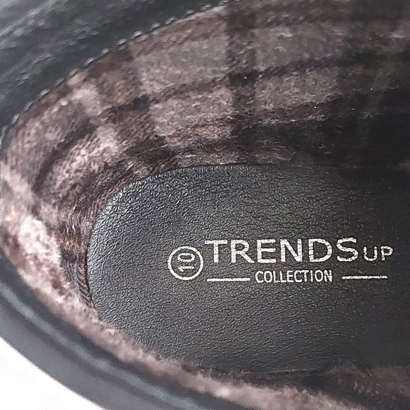 TOP Moda EC89 Womens Foldover Lace Up Low Chunky Heel Ankle Booties - Picture 8 of 10